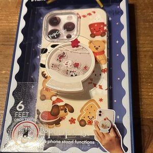 iPhone Case for iPhone 16 Pro Max with PopGrip - Festive Design- Brand new.